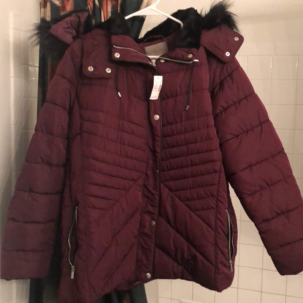Maroon winter coat